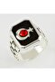 Depomix Moon Star Written Metal Men's (165423) Ring-Silver Color