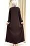 New Season Embroidered Ferace Tesettür Women's Outerwear - 7