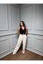 Women's Linen Cotton Palazzo Trousers - 5