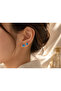 Ice Blue Spark Earrings