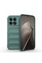 Poco F8 Pro Compatible Case with Hollowed Out Back Surface Design Ethnic Silicone T40880 - Dark Green