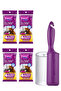Premium Lint Collector 16-Pack Replacement Rollers and Attachments + Transparent Cover Package - 2