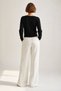 Black Round Neck 100% Organic Cotton Women's Knitwear Cardigan - 6