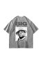 تي شيرت أبيض كبير الحجم للغاية قابل للغسل للجنسين من Notorious BIG