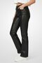Women Regular Fit Solid Straight Leg Pants, Charcoal Black - 2