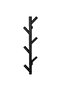 TJUSIG Hanger, black, 78 cm