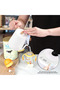 800ml (27 oz) Automatic Temperature-Controlled Electric Kettle for Home Use, Smart Kettle, Office Water Kettle and Coffee Maker, Insulated Kettle with Wood-Grain Handle - 5