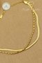 316L Steel Anklet - Bar Italian Chain Combined with 316L Steel Anklet 22+5cm - 4