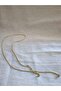 Design Gold Color Double Metal Ball Figured Necklace - 5