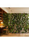 Garden Green Fence with Artificial Leaves, Wood Trellis Privacy Screen for Outdoor & In - 5