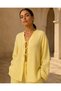 Aria V-Neck 100% Cotton Muslin Kimono Blouse