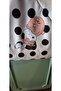 Hande Dizayn Valentine's Mother's Day Snoopy White Background Black Polka Dot Origami Model Shoulder Bag (Black Lined) - 4
