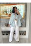 Women's Printed Oversize Jean Shirt – Artistic Denim Elegance 🦋 ✨ - 3