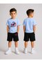 Children's T-Shirt and Shorts Set Printed Summer Cotton Comfortable Fit Boys' Sports Combination