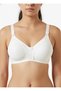 Micro Fabric Ribbed Wire-Free Bra (3-Piece Advantage Pack - Black, Ecru & Nude Color) - 5