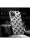 iPhone 14 Pro Max Compatible Silicone Edge Hard Back Case Couple Phone Case Brand Patterned - 4