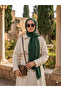 سلسلة آيا من الشالات القطنية الرقيقة ذات اللون الأخضر الغابوي - 2