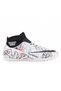 Unisex White Black Patterned Astroturf Football Shoes