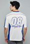 Color Block T-Shirt with V-Neck and Short Sleeves - 6