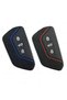 Skoda Compatible Octavia, Kodiaq, Elroq, Enyaq, Superb Striped Silicone Key Case Cover (Red) - 4
