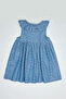 Floral Print Sleeveless Flared Dress - 2