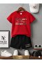 Summer Children's T-Shirt Shorts Unisex (Clothes between Two Lines)
