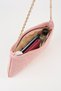 Women's Dalya Powder Star Embroidered Lined Zipper Closure Baguette Handbag - 6