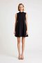 Women's Sleeveless High-Neck A-Line Mini Dress Button Detail Woven Fabric Relaxed Fit Casual Modern Stylish - 4