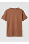 Brown 100% Cotton Regular Fit Basic T-Shirt - 2