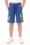 Sports Print Detailed Elastic Waist Double Pocket Summer Boys' Capri Pants