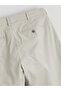 Beige Slim Fit Gabardine Men's Chino Trousers - 6