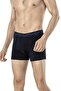 Men's Navy Blue Gray Blue 3-Piece Boxer Briefs, Shipped in a Box - 3