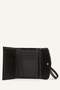 Women's Faux Leather Black Wallet I1266Axns - 2