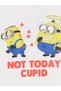 White Crew Neck Minions Printed Girls' T-Shirt - 3