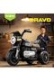 Dravo Battery Operated Bike for Kids | 3 Wheel Electric Ride On Motorcycle with Music (Black) - 3