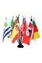 2026 World Cup Soccer Handheld Flags – Set of 48 Polyester Desk Flags, One Flag for Each Competing Country Team