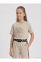 Girl's T-Shirt for Ages 10-14 - Beige
