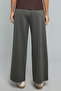 Solid Wide Leg Pants with Drawstring Waist - 5