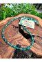 3 mm Faceted Cut Green Agate Design Necklace - 2