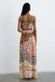 Linen High Waist Long Multi Skirt - 8