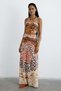 Linen High Waist Long Multi Skirt - 7