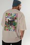 For the Love of Cats 124 Cat Printed Beige Oversize T-Shirt 100% Cotton Unisex Cat Lover Premium Design - 7