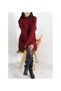 Women's Knitwear Set with Mini Skirt and High-Neck Sweater - 4