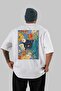 For the Sake of Cats 103 Cat Printed White Oversize T-Shirt 100% Cotton Unisex Cat Lover Premium Design - 2