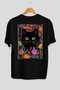 For the Love of Cats 52 Cats Printed Black Oversize T-Shirt 100% Cotton Unisex Cat Lover Premium Design
