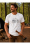 Caravan and Camping Themed Custom Printed Navy Blue 100% Cotton Outdoor T-Shirt - "Camping Crew" - 4