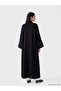 Two Mt Shop Quality Lcw Modest Black Crepe Patterned Long Robe - 4