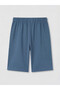 Blue Printed Boys' Pajama Shorts 2-Pack from Güli̇sgi̇yi̇m - 3