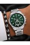 Men's Steel Cord Wristwatch Green Dial Sports Stylish Decorative Dial Design - 2