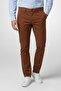 Men Slim Fit Plain Chino Pants, Brown